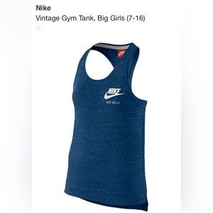 Nike vintage tank top racerback 
Big Girls size 7-18 NWT